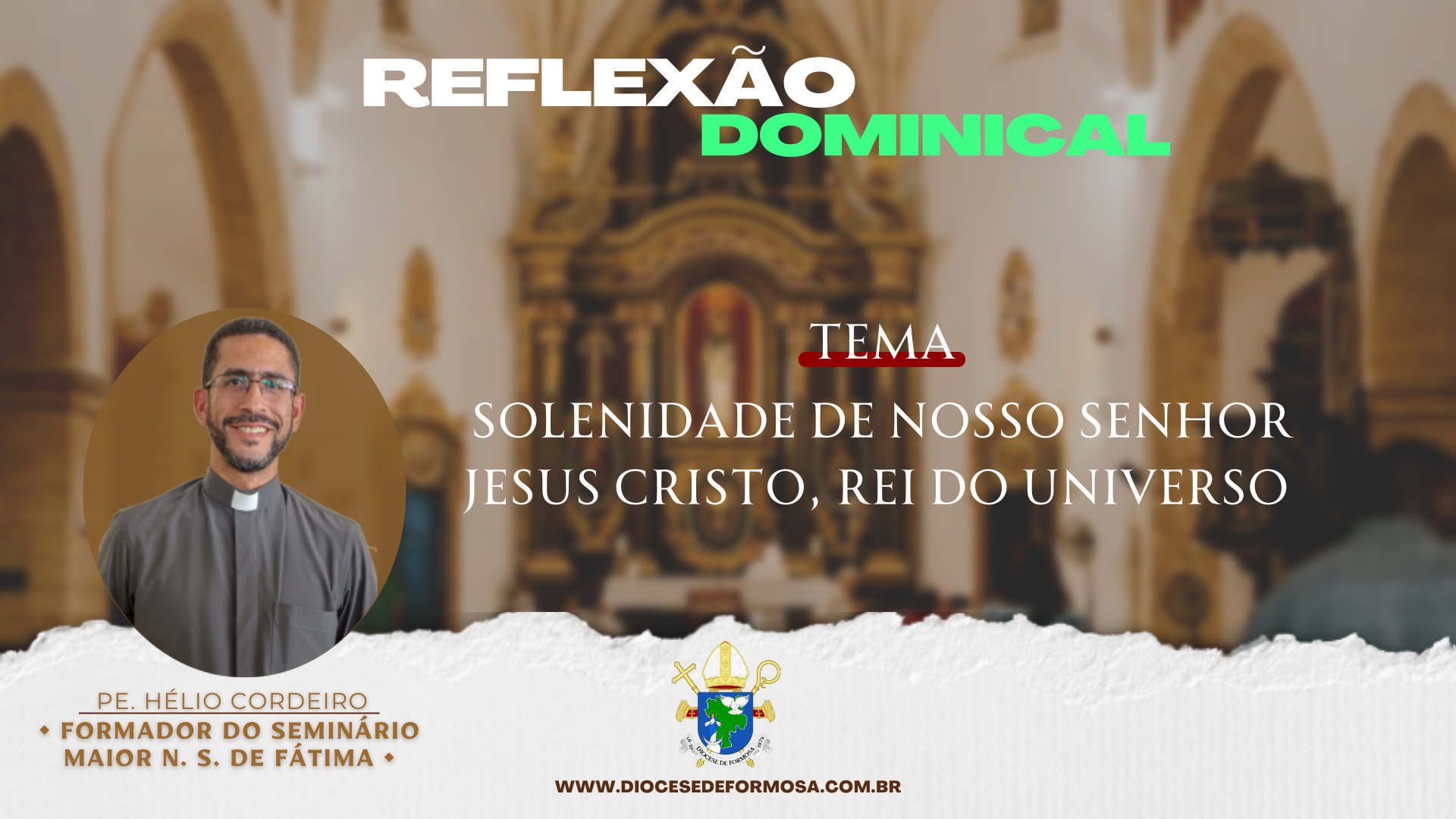 Solenidade De Nosso Senhor Jesus Cristo Rei Do Universo Diocese De