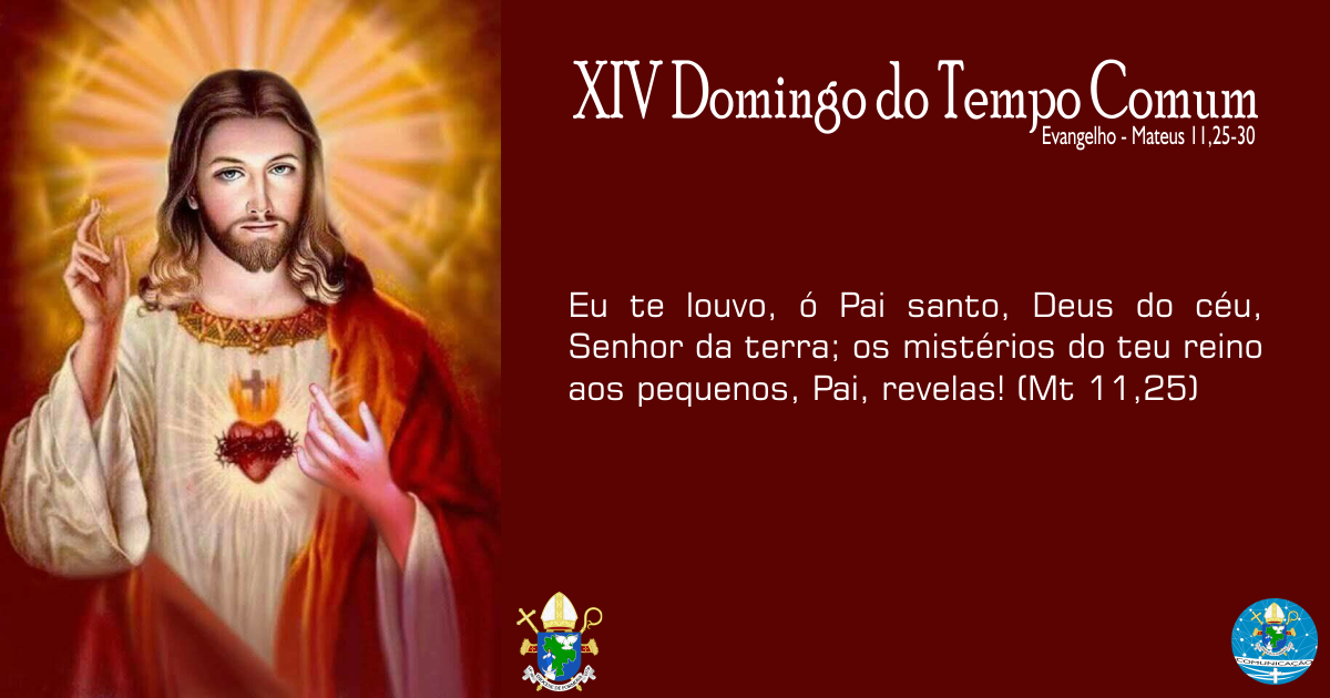 Evangelho do dia comentado por padre Dennys (Mt 11,25-30) - XIV Domingo do  Tempo Comum 09/07/2023 