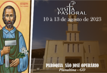 VISITA PASTORAL DE DOM ADAIR JOSÉ GUIMARÃES NA PARÓQUIA SÃO JOSÉ OPERÁRIO – PLANALTINA GOIÁS